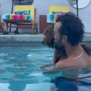 Caity Lotz Instagram - Been training Muay Thai for a movie I’m about to go shoot in Thailand! And look who is learning to swim!
