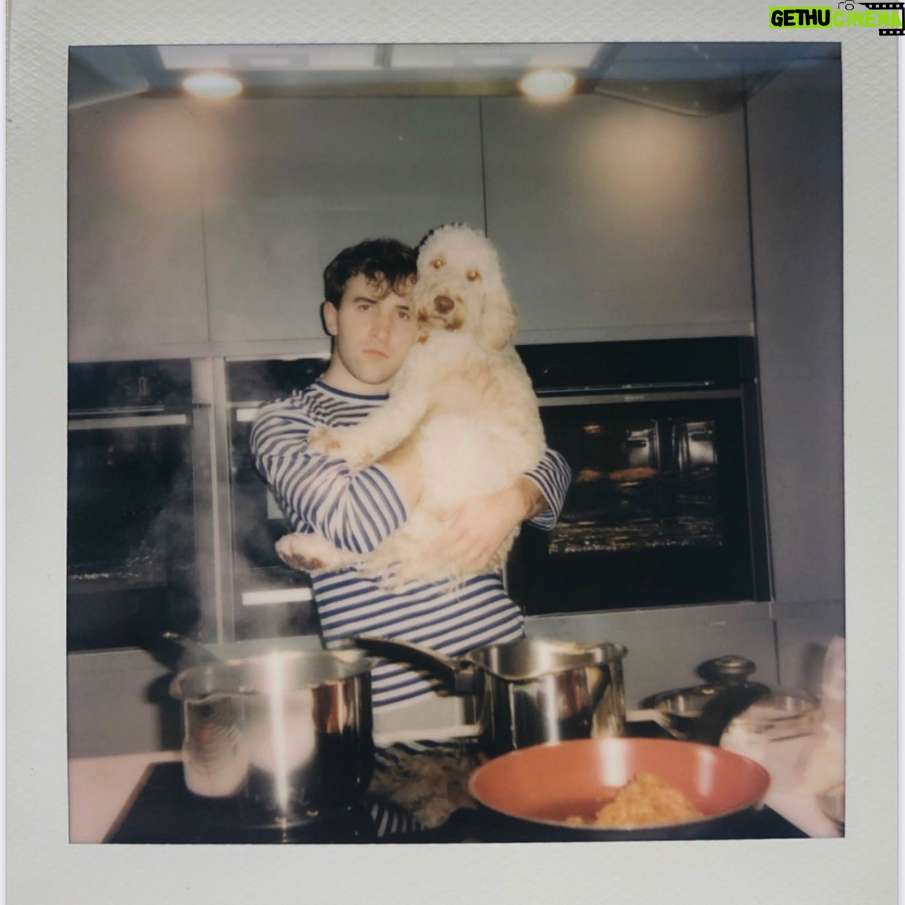 Callum Scott Howells - 23K Likes - thank you @wmag for letting me have a fiddle with a polaroid
say hello to sous-chef dewi.