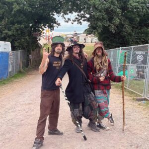Cameron Cole Instagram - Ey up beautiful people. Getting ready to hit the stage with my circus crew at Glastonbury tonight. 10.30pm peace stage. Lets end this festival with a bang 🙂. See ya there.