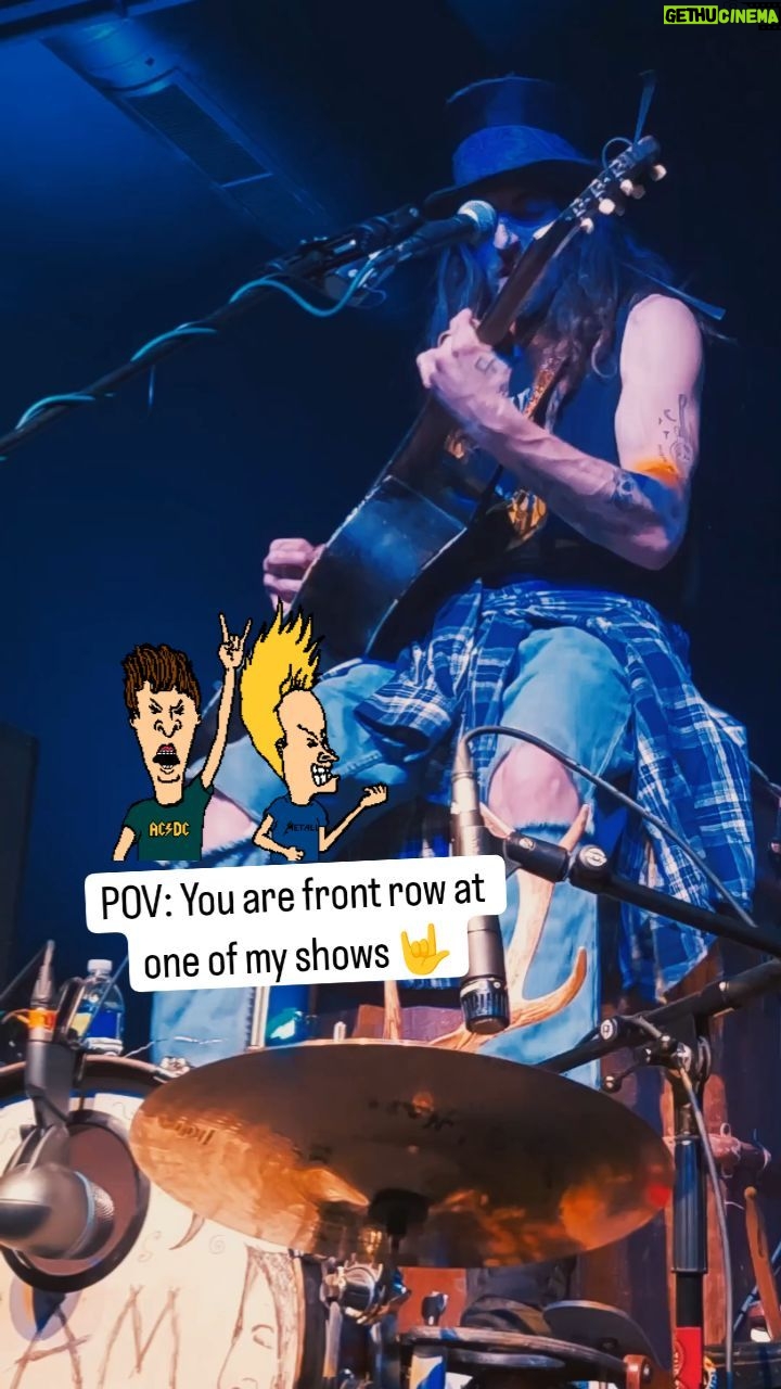 Cameron Cole - 1.1K Likes - This is what it looks like to be front row at one of my shows 🙏 bring earplugs I reckon. #pov #frontrow #rockshow #slideguitar #gig #livemusic #povs #footdrums #onemanband #tedlasso #onemanband