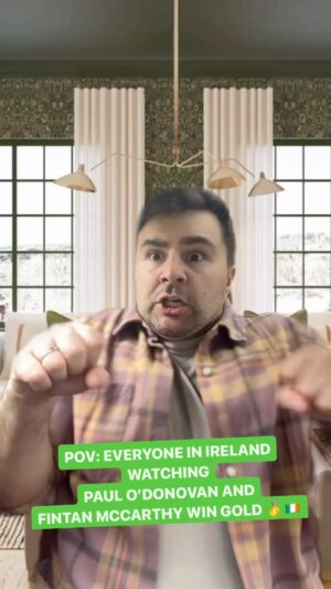 Carl Mullan Instagram - UP SKIBBEREEN 🥇🥳🇮🇪
.
GO ON PAUL O’DONOVAN & @fintanmccarthy 🥳🇮🇪
.
@team_ireland_olympic 
.
🔉 Sound on and make sure to share with anyone you think might enjoy 🥳💚🇮🇪
.
#ireland #olympics #rowing #gold #viral #paris