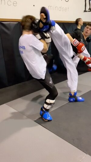 Carl Van Roon Instagram - @garath_hale @harryglover_ TKD sparring 🤙🏻🥋 #taekwondo #sparring #drills #karate #kickboxing #mma #vanroonmartialarts