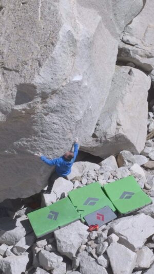 Carlo Traversi Instagram - The Erratic Pad is here. “Built for long hikes, built for scrappy landings, and built for the alpine. Built for the modern-day boulderer.”

BD Athlete @carlodenali knows a thing or two about the importance of a crash pad. From Yosemite to Switzerland and beyond, Carlo has spent years scouring the forests and alpine in search of untouched boulders. A first ascensionist to the core, Carlo isn’t afraid to hike miles into the mountains for his next first ascent.

And that’s exactly why he loves the new Black Diamond Erratic Pad.

The all-new Erratic Crash Pad is an ultralight, yet highly durable pad designed to access those far-flung backcountry blocs. Featuring a water-resistant face fabric, a premium foam layup, and a padded, adjustable backpack carry system for the approach, the Erratic is exactly what Carlo has always dreamed of.

Shop now at the link in our bio.