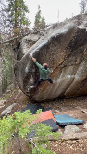 Carlo Traversi Instagram - When Life Gives You Lemons (Sit) V13/14 -  Barely pulled this one off last week in near 70 degree temps after punting the top section 3x…I like to call it “training”. Really nice climbing on this one despite being a bit contrived (you can climb the right hand crack and it’s probably V8). #bouldering #independencepass @blackdiamond @theboulderfield