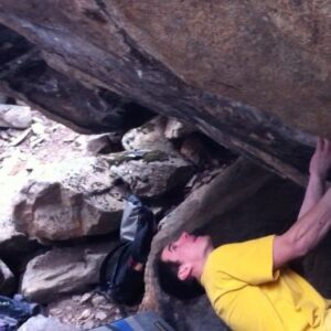 Carlo Traversi Instagram - 10 years ago, after a sleepless night and recovering from a few too many beverages, I took a drive up Boulder Canyon to throw myself at The Game V15 for a few hours.  I started off solo and spent 3 hours failing to reach a previous high point.  Nearing the end of my session, some friends started showing up to either support or try the boulder and energy started to build.  It was quite the crew consisting of @jonnyhork, @connor.griffith_ , @jon_cardwell , @dave_graham_ , @jwebxl , @jamiecemerson , @greg_mionske , @sticcs.  It’s hard to not get swept up in the energy of such a motivated crew of climbers, and despite being really tired, my stoke was renewed.  I pulled on, decided to try really hard, and somehow made my way to the top.  At the time The Game was considered to be the most difficult problem in the world.  I didn’t know about any of that, but nabbing the second ascent helped me build confidence in my capabilities as a climber.  It was a significant mental turning point for me and a memory I look back on fondly.  Video by @jonnyhork.