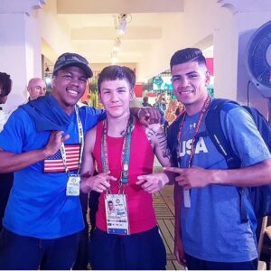 Carlos Balderas Instagram - Opening Olympic Day 🇺🇸
Best Of Luck To @usaboxing & The Whole USA Gang Competing In #Paris2024 Especially To My Guy  @theanthonyedwards_ 💪🏽
So Many Crazy Beautiful Memories I Got To Live w My Family That’ll Stay w Me Forever. ♾️🖤