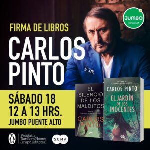 Carlos Pinto Instagram - Los espero mañana sábado en Jumbo Puente Alto a todos los que quieran llevar su libro firmado o para regalar esta Navidad 🎄 
Buen regalo, les parece? Nos vemos!!!