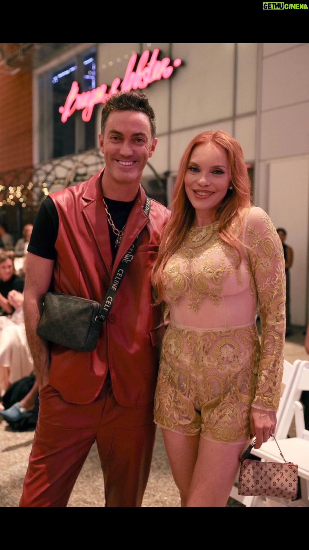 Carmit Bachar - 1.6K Likes - Tonight was a movie π₯ supporting the @celestinocouture designers Sergio & Kade in the middle of New Yorkβs bustling @timessquarenyc for @theartmeso.
Speechless at your talent gentleman - every look is truly a work of art and yes you already know our girl Carmit is wearing a full custom one of a kind piece.
#NYFW #friday #tgif #fashion