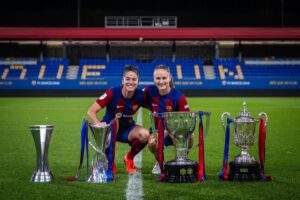 Caroline Graham Hansen Instagram - A fantastic season has come to an end. So humble to be a part of this team with these amazing human beings. It wasn’t easy, but thanks to your support the way was easier. Thank you for always standing by our side.Especially after the first semifinal. You made us believe it was possible. That no matter good or bad, we will always have your support. Bilbao is something I will never forget. To win the biggest trophy in a full stadium of blaugrana was truly the most special moment. Visca Barça #soycule ❤️