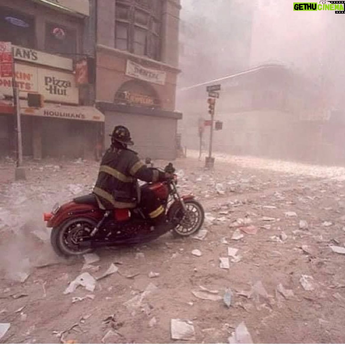 Carson Boatman - 3.3K Likes - This is Tim Duffy. It was his day off on September 11, 2001. When he first heard about the attacks, he threw on his gear, hopped on his Motorcycle, and rode into lower Manhattan. Once on the scene he immediately rushed to give aid. Shortly after making his way into the south tower, it collapsed. He was buried under debris, but somehow was able to free himself. Once he’d dug himself out, even then, he was still thinking of others. He made his way back outside the building, commandeered a pick up truck, and made as many trips as he could back-and-forth from the building, saving as many people as he could who had also been injured and trapped from the terrorist attack. He retired due to health issues from breathing in the toxic dust and air, and now works at the organization he founded, helping first responders and veterans suffering from PTSD.
•
•
Photo by Allen Tannenbaum