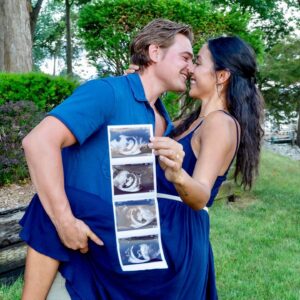 Carson Boatman Instagram - Boatman, party of 3! 🎉
Coming December 2023 🫶🏽

——-
#pregnancyannouncement #babycomingsoon