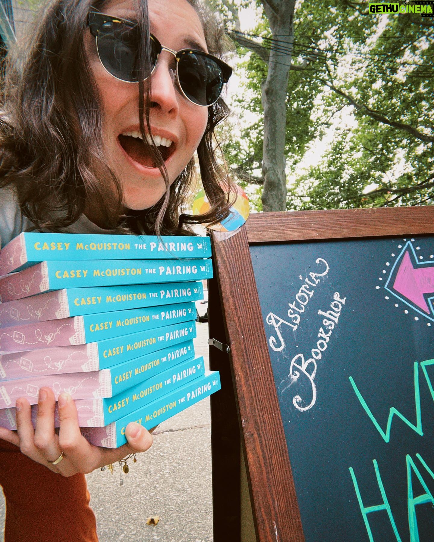 Casey McQuiston - 18.5K Likes - pov: you’re watching me get increasingly sweaty as i sign stock all over brooklyn and queens
great news for people who want to preorder THE PAIRING: we still have some stock left for signed/personalized preorders through @strandbookstore until august 5! aaand i’ll have signed books on sale at @therippedbodice bk, both @booksaremagicbk locations, @wordbookstores greenpoint, @astoriabookshop, and @bookculturelic next week! you can preorder now for shipping or local pickup.