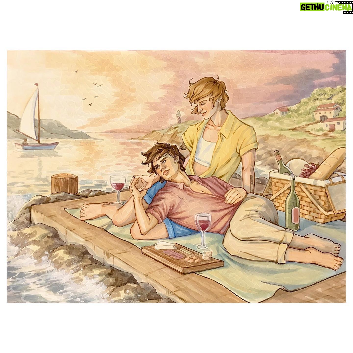 Casey McQuiston - 17.9K Likes - we are 2 weeks out from THE PAIRING and i’m here with the first of 3 playlists for your listening pleasure!!! featuring cover art of kit & theo by @vkelleyart!
about the playlist: 100 tracks to conjure the atmosphere of a slutty european summer, a mix of french/spanish/italian/basque, some selections from kit’s playlist of local composers for tour destinations, lots of horny anthems, excellent for listening while reading
about the art: commissioned from @vkelleyart by me a year and a half ago to keep me motivated and inspired while working on the manuscript, with character designs fine-tuned over several rounds of emails, beautiful showstopping etc
link to the full spotify playlist in stories/bio! and individual character playlists for theo & kit coming next week