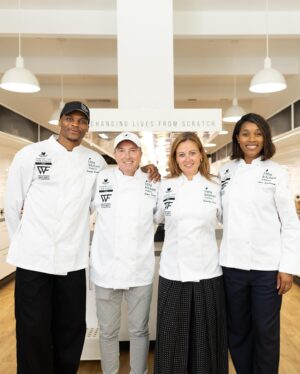 Cat Cora Instagram - 🍽️ Honored to join Russell Westbrook (@russwest44) and LKA Brand Ambassador Iron Chef Cat Cora (@catcora) at Little Kitchen Academy today to announce the Changing Lives  From Scratch Fund in partnership with the Russell Westbrook Why Not? Foundation (@whynotfoundation). Together, we’re committed to making a positive impact on the lives of over 10,000 underserved children and teens. ChangingLivesFromScratch