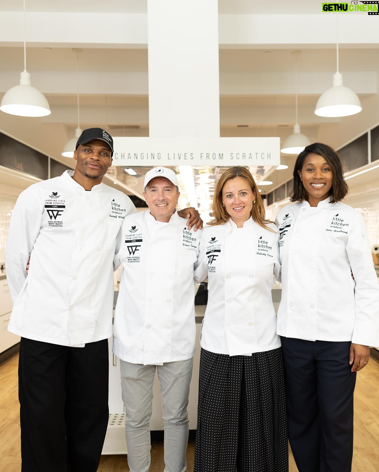Cat Cora - 886 Likes - 🍽️ Honored to join Russell Westbrook (@russwest44) and LKA Brand Ambassador Iron Chef Cat Cora (@catcora) at Little Kitchen Academy today to announce the Changing Lives From Scratch Fund in partnership with the Russell Westbrook Why Not? Foundation (@whynotfoundation). Together, we’re committed to making a positive impact on the lives of over 10,000 underserved children and teens. ChangingLivesFromScratch