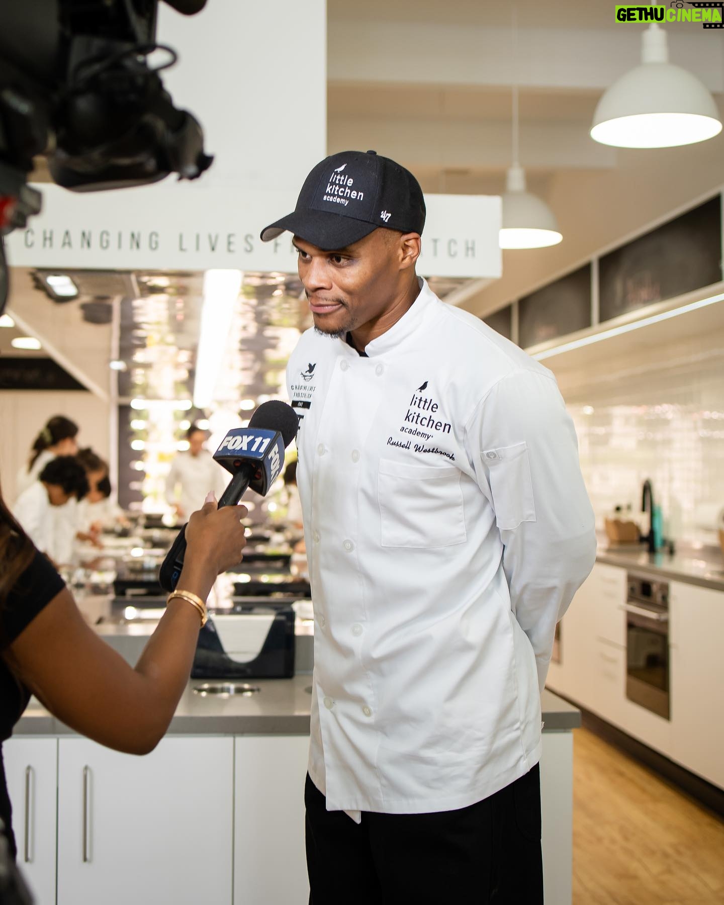 Cat Cora - 886 Likes - 🍽️ Honored to join Russell Westbrook (@russwest44) and LKA Brand Ambassador Iron Chef Cat Cora (@catcora) at Little Kitchen Academy today to announce the Changing Lives From Scratch Fund in partnership with the Russell Westbrook Why Not? Foundation (@whynotfoundation). Together, we’re committed to making a positive impact on the lives of over 10,000 underserved children and teens. ChangingLivesFromScratch