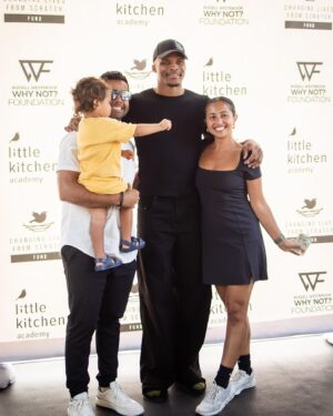 Cat Cora Instagram - 🍽️ Honored to join Russell Westbrook (@russwest44) and LKA Brand Ambassador Iron Chef Cat Cora (@catcora) at Little Kitchen Academy today to announce the Changing Lives  From Scratch Fund in partnership with the Russell Westbrook Why Not? Foundation (@whynotfoundation). Together, we’re committed to making a positive impact on the lives of over 10,000 underserved children and teens. ChangingLivesFromScratch