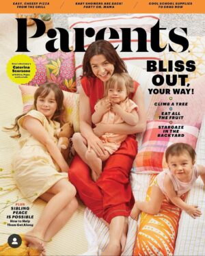Caterina Scorsone Instagram - Hey, Guys! @parents did a sweet cover story about the girls and me for their August issue. I’m taking over the @parents Instagram account later today. Link to digital story in bio. 
@catherinehong100 @kat_borchart @animaloney.la @bigwiggy2000 @styledbyva