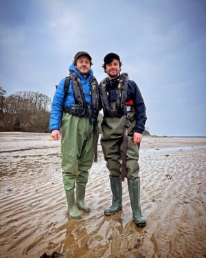 Ceallach Spellman Instagram - Lovely afternoon with @projectseagrass & @wwf_uk planting seagrass beds & learning about seagrass restoration 💚 And of course @_iwanrheon 💚

Given the UK has lost up to 92% of its Seagrass, restoration is vital and much needed. Inspiring work happening and it’s only just beginning. 

Waders for the win.