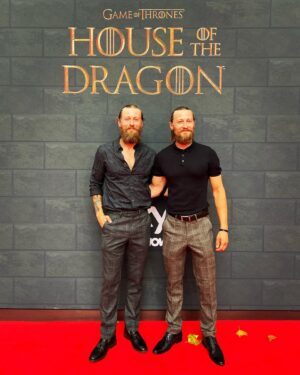 Ceallach Spellman Instagram - Bursting with pride & joy seeing my big brothers @etittensor & @luke_tittensor launch their new project House of the Dragon alongside some beautiful, talented souls. They are two of the best people I know and deserve the world. Thank you for letting me share it with you both gents ♥️

Safe to say @houseofthedragonhbo is coming in hotter than dragon fire 🔥 Congratulations to everyone involved in bringing this new series to life. You’re in for a treat. Let the games begin… 

👔 @marcdarcysuits 
📷 Ash Knotek