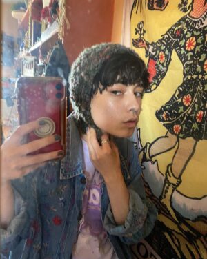 Ceci Balagot Instagram - repost bc it kept cropping weird anyway here’s just like a bunch of stuff i’ve been crocheting lately so far my favorite being my spiky hat because it makes my shadow look like a lil punk dude