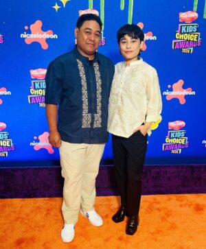 Ceci Balagot Instagram - happy birthday Spongebob 🥳 thank you for having us back this year!

Barong: @noblecreationsonline
Earrings: @narrastudio 
Pants: @wearewildfang