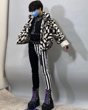 Ceci Balagot Instagram - behind the scenes pics from my Frankie fitting 👀 i saw someone on tik tok say the trans masc version of “fish” is “cheese” and while that’s absolutely foul i felt very *that* during this fitting lmaoo
