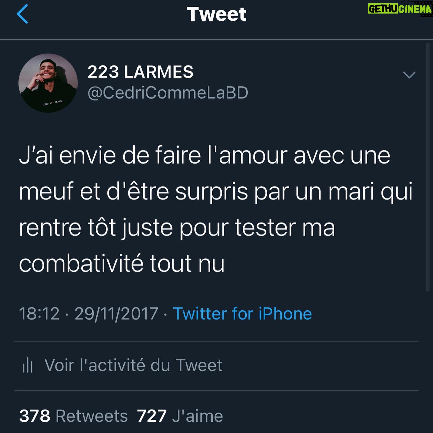 Cédric Pantegnies - 18.8K Likes - J'finis mon café, le sucre n’a pas fondu