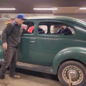 Chad Hiltz Instagram - The internet is upset with us (again) 😝 …which also means the ratings are up. Watch us turn this original 1938 Ford Sedan into a badass roadster with a Carson top. Hoping to recycle the roof for the trunk section. Binge watch the first six episodes on YouTube and join the big debate on what we should do next 🤔💭