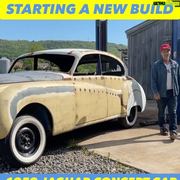 Chad Hiltz - 5.9K Likes - The plan for this build is to cut the entire roof off this 1959 Jaguar Mk 9 and apply a 1984 Ford LTD station wagon roof 🔥
