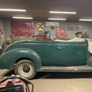 Chad Hiltz Instagram - The internet is upset with us (again) 😝 …which also means the ratings are up. Watch us turn this original 1938 Ford Sedan into a badass roadster with a Carson top. Hoping to recycle the roof for the trunk section. Binge watch the first six episodes on YouTube and join the big debate on what we should do next 🤔💭