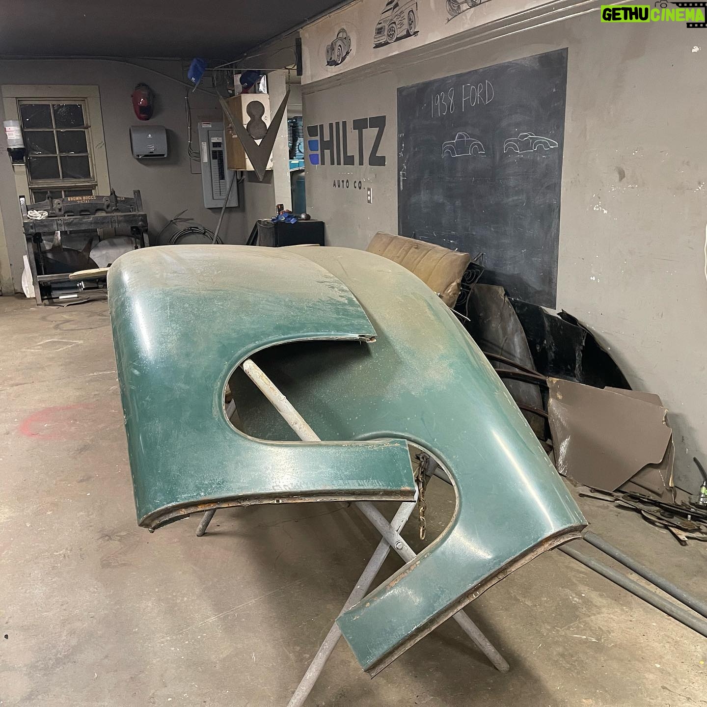 Chad Hiltz - 7.4K Likes - The internet is upset with us (again) 😝 …which also means the ratings are up. Watch us turn this original 1938 Ford Sedan into a badass roadster with a Carson top. Hoping to recycle the roof for the trunk section. Binge watch the first six episodes on YouTube and join the big debate on what we should do next 🤔💭
