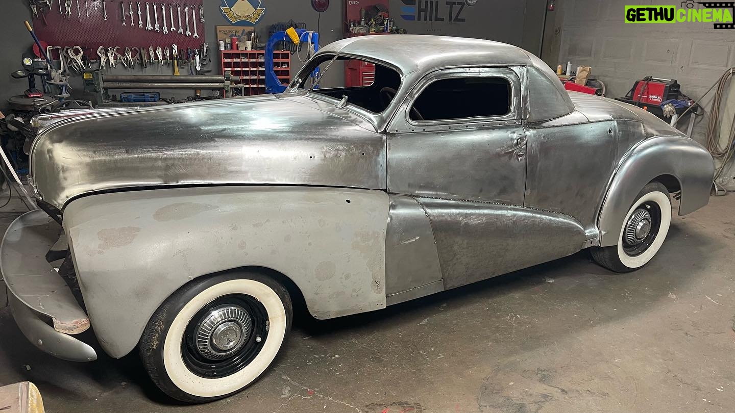 Chad Hiltz - 4.4K Likes - Fadeaway fenders made out of a junked 1937 Chev (butterfly style) hood — watch the process on the last video post 🎥