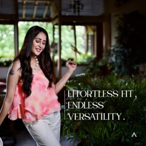 Chahatt Khanna Instagram - When your day demands a little bit of everything, your outfit should too. Shop tops from Ammarzo collections that moves with you, from work to dinner plans, with an effortless fit and versatility.

Outfit - @ammarzo_o 
Location - @silkroutejuhu 
Photo - @mr.nee_khill 
Team -  @shimmeryentertainment 
Mua - @sunny_makeup_artist

#Ammarzo #WomenTop #Top #Stylish #WomenClothes #ShopNow #AmmarzoFashion #ChahattKhanna #Partywear #CamiTop #Pink #WomenFashion