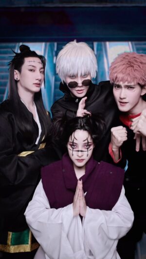 Chalongrat Novsamrong Instagram - jujutsu kaisen cosplay #呪術廻戦
Gojo : @m1keangelo 
Geto : @toptap_jirakit 
Yuji : @first_fh 
Choso : @soundtiss 

Makeup : @homeless_makeupb
Hair : @longcemakeup_29
Makeup assistant : @noomniiiiiiiiiiiii 
Hair assistant : @aamps._ 
Stylist : @imnotrealpeem 
Camera man/Editors : @aod.ps 
Assistant : @premepromt @neoy_nnr @maxiim.p 

#呪術廻戦 #jujutsukaisen #jujutsukaisencosplay #gojo #geto #yuji #itadori #choso