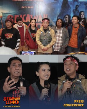 Chand Parwez Servia Instagram - Keseruan Gala Premiere dan Press Conference kemarin, film SEKAWAN LIMO 🔥

Terima kasih teman-teman semua yang sudah nonton duluan 🙏🏻

Tanggal 4 Juli nanti, teman-teman semua bisa nonton juga di Bioskop. Besok akan ada Advance Ticket Sales, siap-siap ya!

@sekawanlimo
#SekawanLimo #FilmSekawanLimo #KawalSekawanLimo