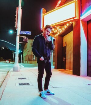 Charlie DePew Instagram - Neon nights with @huntermoreno 👾⚡️