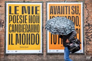 Chiara Civello Instagram - 📌 📌 📌

RECLAIM Cavalli
la poesia di Patrizia Cavalli in strada a Bologna

CHEAP
con
Chiara Civello @chiaracivello
e
Einaudi @einaudieditore

CHEAP torna in strada a Bologna con una nuova affissione di poster dedicati alla parola poetica contemporanea: le parole di Patrizia Cavalli riecheggiano sui manifesti in giro per la città, una collaborazione con Einaudi e l’artista Chiara Civello per il “Sempre Così Tour”, il suo nuovo ciclo di date nato dall’omonimo brano scritto e composto con la poeta – che tocca Bologna il prossimo 8 aprile al Cinema Europa.

PH Margherita Caprilli
@margheritacaprilli 

#PatriziaCavalli #RECLAIMpoetry #SempreCosìTour #ChiaraCivello #einaudieditore #CHEAPstreetposterart #Bologna #ig_italia #ig_bologna #CHEAPfestival #streetart #urban #instagramers #instagram #insta #instacool #instamood #instadaily #picoftheday #instastreetart #posterart #urbanstyle #streetphotography #poster #posterdesign #contemporary #publicart #publicspace #streetphotographyinternational #poetry