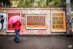 Chiara Civello Instagram - 📌 📌 📌

RECLAIM Cavalli
la poesia di Patrizia Cavalli in strada a Bologna

CHEAP
con
Chiara Civello @chiaracivello
e
Einaudi @einaudieditore

CHEAP torna in strada a Bologna con una nuova affissione di poster dedicati alla parola poetica contemporanea: le parole di Patrizia Cavalli riecheggiano sui manifesti in giro per la città, una collaborazione con Einaudi e l’artista Chiara Civello per il “Sempre Così Tour”, il suo nuovo ciclo di date nato dall’omonimo brano scritto e composto con la poeta – che tocca Bologna il prossimo 8 aprile al Cinema Europa.

PH Margherita Caprilli
@margheritacaprilli 

#PatriziaCavalli #RECLAIMpoetry #SempreCosìTour #ChiaraCivello #einaudieditore #CHEAPstreetposterart #Bologna #ig_italia #ig_bologna #CHEAPfestival #streetart #urban #instagramers #instagram #insta #instacool #instamood #instadaily #picoftheday #instastreetart #posterart #urbanstyle #streetphotography #poster #posterdesign #contemporary #publicart #publicspace #streetphotographyinternational #poetry