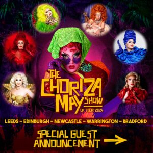Choriza May Instagram - First Guest Reveal ➡️ So excited to announce the first talented performers who will join me in each city of The Choriza May Show 😈❤️‍🔥 Keep your eyes peeled because there are more to come! 

LEEDS 5th Sept: @cocovadose 
EDINBURGH 13th Sept: @cherrywestuk 
NEWCASTLE 19th Sept: @sally.trademark & @risque.666 
WARRINGTON 21st Sept: @officialsistersister 
BRADFORD 28th Sept: @ruby_delong_ 

Get your tickets from www.thechorizamayshow.com 😈