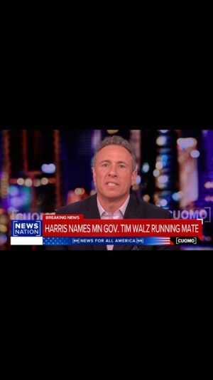 Chris Cuomo Instagram - Dems say Walz is a good choice and the safe VP choice. what does safe mean exactly? Does the Walz choice indicate Shapiro is the unsafe choice. If part of the calculus in not choosing Shapiro is about his religion, what does that say about our country?