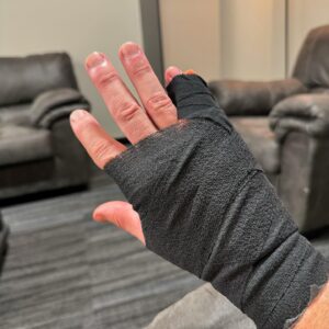 Chris Jericho Instagram - Even though I beat @suzuki.d.minoru and retained my #FTW Title on #AEWDynamite tonight….he is completely INSANE!! HE chopped me over 100 TIMES, dropped me on my HEAD, and he BROKE MY FINGER!!!! I promise you #Suzuki you PSYCHO…..this isn’t over!!! @aew #murdergrampa 🌳👋 #TheLearningTree