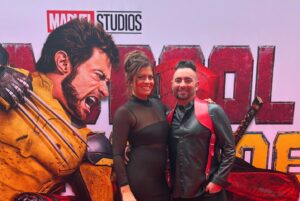 Chris Kirkpatrick Instagram - WHAT A NIGHT! Thank you to @vancityreynolds for the invitation to the premiere of the year! 
Loved being there with my brothers @nsync and my smoking hot wife @karlyk5 #DeadpoolAndWolverine ❤️💛