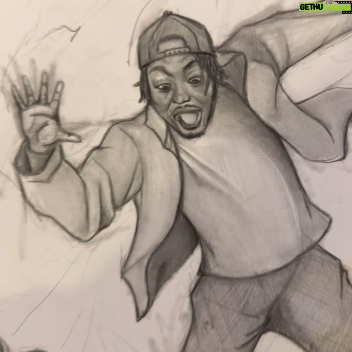 Chris Powell - 2.7K Likes - Bro this dude just freestyle drew me during my show themed after my podcast this is insane! @bkawatts appreciate you bro! Wow