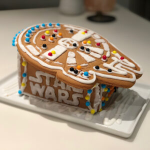 Chris Wood Instagram - “This isn’t the gingerbread house you’re looking for... move along.” 🚀🎄
The force was strong with @melissabenoist and I tonight.