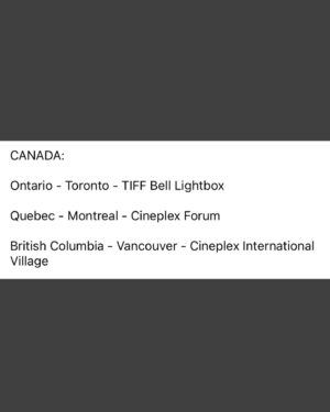 Christopher Sean Instagram - Ultraman: Rising will be in theaters :D 
Let’s Go To The Movies!

Just got this information and wanted to share with you all.  Starting June 14th, Ultraman will have limited runs in the following theatres:

UNITED KINGDOM:
West End London
Picturehouse Central

Central London
Curzon Victoria
Curzon Aldgate
Curzon Camden
Picturehouse Ealing

Greater London
Curzon Kingston

South West England
Curzon Canterbury Riverside
Curzon Colchester

Midlands England
Curzon Oxford

Northern England
Curzon Sheffield
Curzon Knutsford

UNITED STATES:
	•	New York, NY - Quad Cinema
	•	Los Angeles, CA
	◦	The Landmark Westwood
	◦	Bay Theater - Pacific Palisades, CA
	◦	Laemmle Glendale - Glendale, CA
	•	Chicago, IL - Landmark at the Glen
	•	Philadelphia, PA - Landmark Ritz Five
	•	Dallas, TX - Landmark Inwood
	•	Atlanta, GA - Landmark Midtown
	•	Boston, MA - Landmark Kendall Square
	•	Washington, DC - Landmark Atlantic Plumbing
	•	San Francisco, CA - Landmark Opera Plaza
	•	Seattle, WA - Landmark Crest
	•	Miami, FL - Landmark Merrick Park

CANADA:
Ontario
	•	Toronto - TIFF Bell Lightbox
Quebec
	•	Montreal - Cineplex Forum
British Columbia
	•	Vancouver - Cineplex International Village