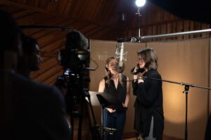 Christy Altomare Instagram - Talk about a ray of sunshine! 
☀️ 🌻
What a joy it was to have the radiant Christy Altomare in the studio, recording a solo in the finale track, The Impossible Dream. Her moment with the great Joanna Gleason is one of pure magic! 

@christyaltomare originated the title role of Anastasia on Broadway after a triumphant debut as Sophie in @mammamiamusical. In 2021, she released an album of original music called “Wandering Bird” full of sweet, soulful lyrics and her crystal clear folk-pop voice 🎤
•
•
•
 Preorder the album via the link in our bio, and support @aaronscottlazar and @yourALSnetwork! 
•
•
•
 #IMpossibledream #maketheimpossiblepossible #Broadway #endALS #musicheals #impossible #singer #singersongwriter #christyaltomare 
📸: @georgearnaldo and Jack Eubanks