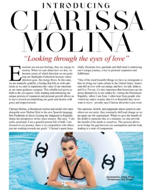 Clarissa Molina Instagram - Portada para @l.amourmagazine ✨ 
Una sesión muy especial la cual se hizo en la novia del atlántico, Puerto Plata. ☀️🌴🌊

Interview: @armandkosta 
Photography: @themichael_j 
MUA: @jaimemakeupoficial 
Hairstylist: @jarolhair 
Wardrobe stylist: @persioamadiz   
Creative Direction: @miguelgonzalez24_
PR: @marisabatella @ms_communications
Production: @handzdirtypr   
Production Assistant: @danilso_balbuena 
Location: @casacolonialhotel 
Puerto Plata, Dominican Republic
Special thanks to Mileyka Brugal of @bluejacktar for accommodating the production team!