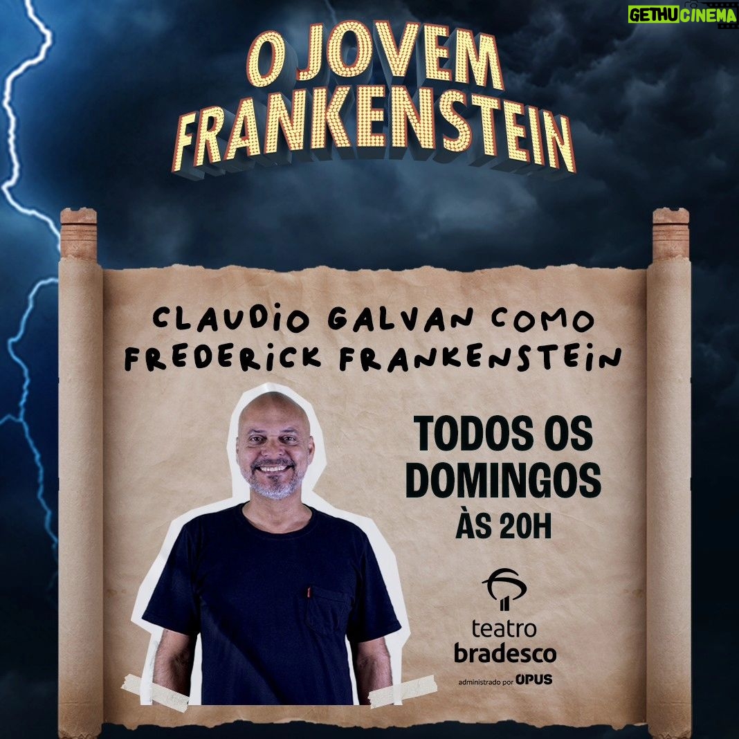 Claudio Galvan - 239 Likes - 🧟♂️🧠 O JOVEM FRANKENSTEIN
Pra quem quer me assistir de protagonista Frederick Frankenstein, em @ojovemfrankenstein, faço sempre a segunda sessão de domingo!
Nos demais dias interpreto o personagem Ermitão! 😉
Informações no perfil @ojovemfrankenstein! 🎭🎶