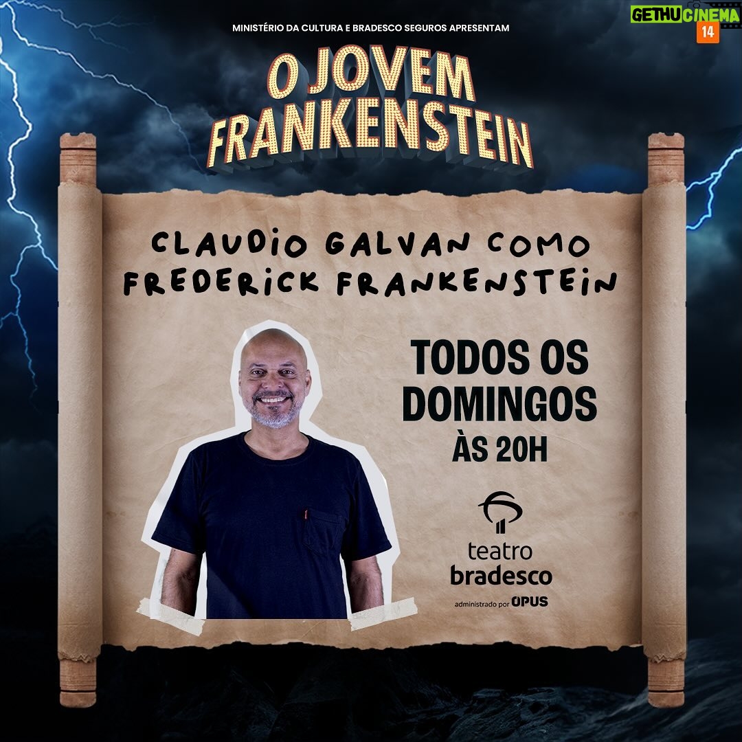 Claudio Galvan - 449 Likes - 🧟♂️ Confira as datas em que @claudiogalvan faz Frederick Frankenstein:
• Todos os domingos às 20h
(Datas sujeitas a alteração sem aviso prévio!)
🎫 VENDAS ABERTAS! Link disponível na descrição do nosso perfil!
CURTA TEMPORADA!
Quintas e sextas às 21h | Sábados às 16h e 21h | Domingos às 16h e 20h
Local: @teatrobradesco, no Shopping Bourbon.
🔗 INGRESSOS A PARTIR DE 37,50. Disponíveis em Uhuu.com (link no perfil).
Uma realização @aventurateatros e @moellerbotelho
#JovemFrank #ojovemfrankenstein